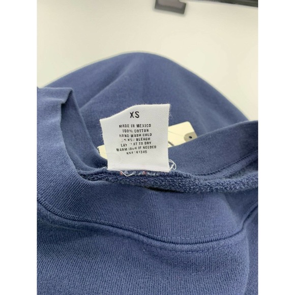 Anthropologie Yale XS Blue Crew Neck  Pullover - Picture 10 of 10